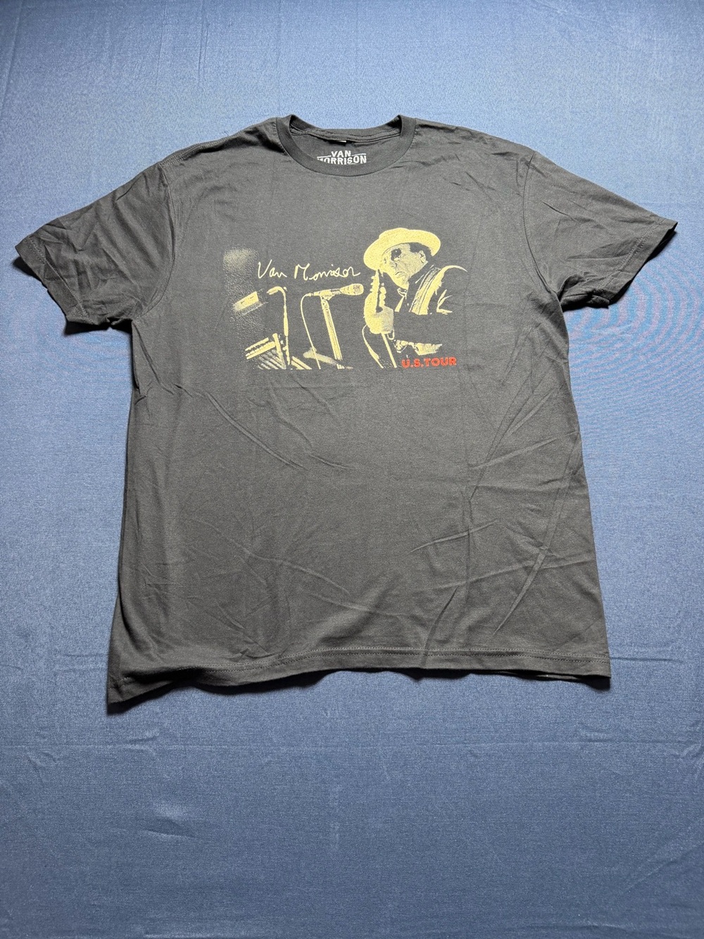 NWOT Van Morrison 100% Cotton 2024 U.S. Tour Graphic Tee - Size L